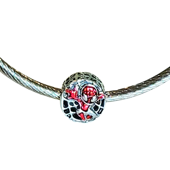 Pandora Marvel Sterling Silver 925 Spiderman Avengers Bracelet Charm - Picture 2 of 8
